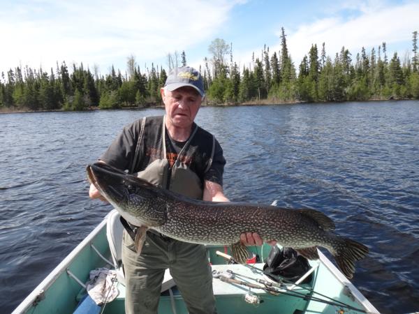 Fishing at Dusey Lake Outpost