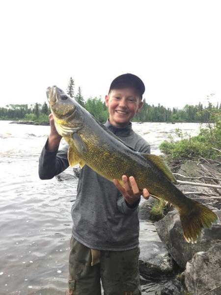 Fishing at Teabeau Lake Outpost